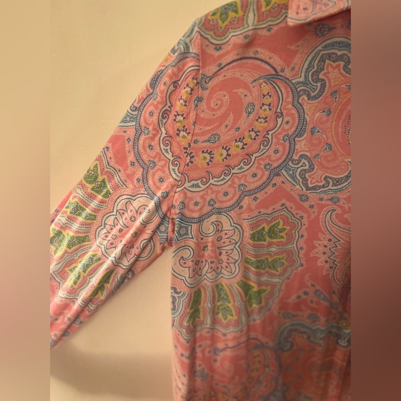 Lauren Ralph Lauren Paisley Sleep Shirt GUC M - Picture 6 of 8